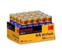 Blister pilas kodak alcalina max aa lr6 blister 20 pilas