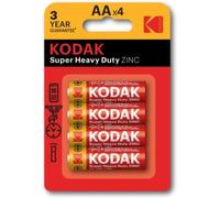 Pilas aa kodak extra heavy duty zinc lr6 pack 4 unidades 1050 mah 1.5v