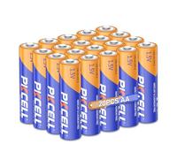 Pilas AA LR6 1,5 V, Doble A Pilas alcalinas para teclados, Controles remotos,Paquete de 20,PKCELL
