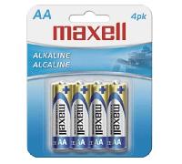 PILAS AA MAXELL LR06-B4 1.5V BLISTER 4 UNIDADES (ecotasas incluidas)