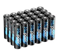 Pilas AA recargables, 24 unidades, batería de litio A 1.5 V 3000 mWh, batería recargable doble A, pilas recargables AA, baterías de iones de litio dos A para Blink Xbox, color azul