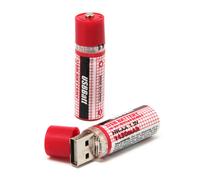 Pilas AA Recargables por USB Pack 2 unds