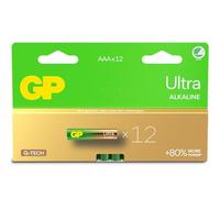 Pilas AAA - Juego de 12 Pilas GP Ultra | Pilas AAA alcalinas de 1,5 V/LR03 - Larga duración