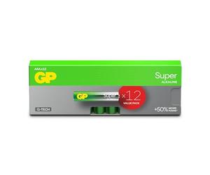 Pilas AAA - Juego de 12 Pilas | GP Ultra, Pilas alcalinas AAA de 1,5 V / LR03 - Larga Vida útil