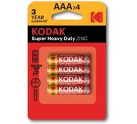 Pilas aaa kodak extra heavy duty lr3 pack 4 unidades 450 mah 1.5v (ecotasas incluidas)