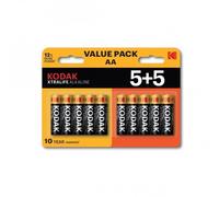 Pilas Alcalinas AA Kodak Xtralife Pack 10