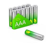 Pilas alcalinas AAA GP Super 1,5 V 12 Unidades