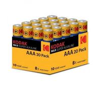 Blister Pilas KODAK ALCALINA MAX AAA LR3 Blister 20 Pilas
