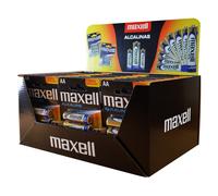 Pilas alcalinas maxell lr6 aa, paquete de 4 unidades (30 blísters/120