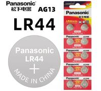 Pilas alcalinas Panasonic AG13 A76 LR44 357 SR1154 SR44 LR 44 de 1.5V (2-50 unidades) para reloj, calculadora, juguete, botón, tipo moneda