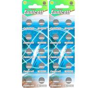 Pilas de botón Eunicell AG10 (2 blísteres = 20 pilas)