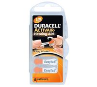 Pilas Duracell ActivAir para audífonos, 60 Unidades, Tipo 13, Color Naranja