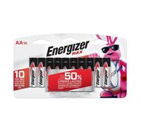 Pilas Energizer MAX AA (paquete de 16), pilas alcalinas AA