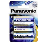 Pilas EVOLTA D de Panasonic, Paquete de 2 Pilas alcalinas, D Mono LR20 1,5 V, Pila de Primera Calidad para Juguetes, Robots y linternas