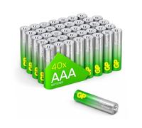 Pilas GP AAA (Micro, LR03) 1,5 V, envase de 40 Unidades, tecnología superalcalina de Larga duración, 40 Unidades.