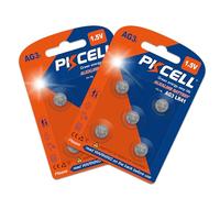 Pila LR41 Ag3, 1,5 V Pilas Boton, Batería Alcalina,para Termometro Digital,10 Piezas,PKCELL