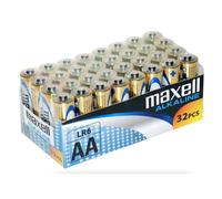 Maxell Alkaline Pack Pilas AA LR6 32 Unidades