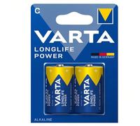 Pilas Mezzatorcia Varta C LR14 Longlife Power Alcaline | 5 Paquetes 2 Unidades | Potentes y Durables para Dispositivos de Alto Consumo | para Juguetes, Linternas LED y Dispositivos de Alto Consumo