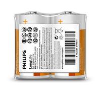 Pilas Philips LongLife C R14 1.5V Zinc-Carbono Pack 2