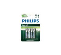 Pilas PHILIPS R03 / AAA Longlife - 1,5 V - Pack de 4