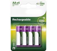 Pilas Recargables 1300 mAh, batería de Níquel-Metal Hidruro (NiMH), 1.2 V energía confiable y Duradera en Tus Dispositivos.