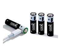 Pilas Alcalinas Recargables Tipo-C AA LR6 Cool (Pack 4 uds)
