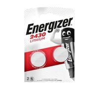 ENERGIZER Lote de 2 pilas de botón de litio CR2430 3V 320 mAh,