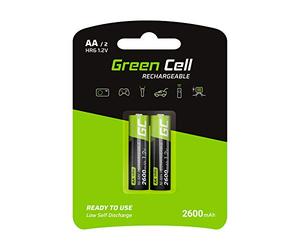 Pilas Recargables GREENCELL AA 2600 MAH (2 PCS)