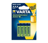 Pilas Varta Recargables AA NiMH 800 mAh 4 Unidades Azul Verde