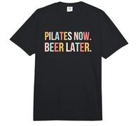 Pilates Ahora. Cerveza más Tarde. Divertido Pilates Entrenamiento Gimnasio Lindo Comfort Colors Adult Heavyweight T-Shirt