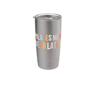 Pilates ahora. Cerveza más tarde. divertido Pilates entrenamiento gimnasio lindo Vaso térmico de acero inoxidable de doble pared