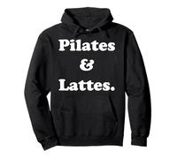 Pilates And Lattes Fitness Motivation Funny Saying Sudadera con Capucha