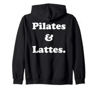 Pilates And Lattes Fitness Motivation Funny Saying Sudadera con Capucha