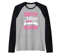 Pilates Bastante Bien En Pilates Entusiasta Diversión Camiseta Manga Raglan