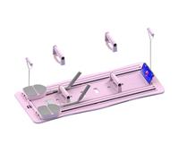 Pilates Board - AB Ejercicio Board con rodillo, entrenador de entrenamiento plegable | Core Strength Balance Board for Home Gym, Full Body Fitness, Equipo de entrenamiento compacto y portátil para el