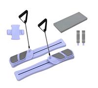 Pilates Board Fitness Equipment Set, Portable Multifunctional Exercise , 29.92x11.02x3.15 Inches Home Workout Training Tool for Yoga Cardio Strength Activities Women