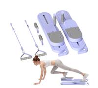 Pilates Board, Split Type Pilates Reformer Set, Multi-Function Abdominal Machine for Training, Legs Arms Balance Workout, Interior Yoga Post Work Out, 85 x 14,7 x 8,5 cm
