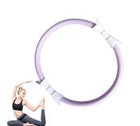 Pilates Circle - de Yoga de Polipropileno de 38 cm, Instructor de Fitness, Asas cómodas, diseño actualizado, Ligero | Herramienta de Entrenamiento de la máquina de Ejercicios con Alfombrilla de