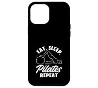 Pilates Comer Dormir Pilates Repetir Fitness Deporte Carcasa para iPhone 12 Pro Max
