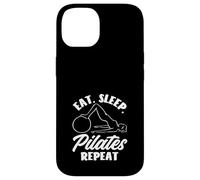 Pilates Comer Dormir Pilates Repetir Fitness Deporte Carcasa para iPhone 14