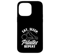 Pilates Comer Dormir Pilates Repetir Fitness Deporte Carcasa para iPhone 14 Pro Max