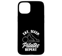 Pilates Comer Dormir Pilates Repetir Fitness Deporte Carcasa para iPhone 15 Plus