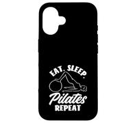 Pilates Comer Dormir Pilates Repetir Fitness Deporte Carcasa para iPhone 16