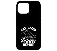 Pilates Comer Dormir Pilates Repetir Fitness Deporte Carcasa para iPhone 16 Pro Max