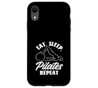 Pilates Comer Dormir Pilates Repetir Fitness Deporte Carcasa para iPhone XR