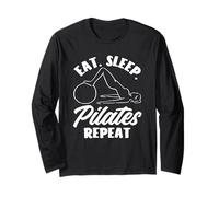 Pilates Comer Dormir Pilates Repetir Fitness Deporte Manga Larga