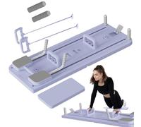 Pilates Ejercise Board - Plegable Multifunctional Core Workout , Adjustable AB Training Board | Total Body Home Gym Equipment Stability Conditioning for Full-Body Fitness