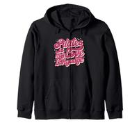Pilates es mi amor-lenguaje de moda Wellness amante del fitness Sudadera con Capucha