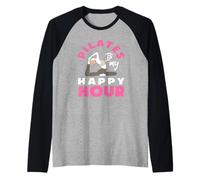 Pilates es mi entusiasta de la hora feliz Camiseta Manga Raglan