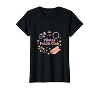 Pilates Floral Estética Bienestar Calma Estilo de Vida Arte Camiseta